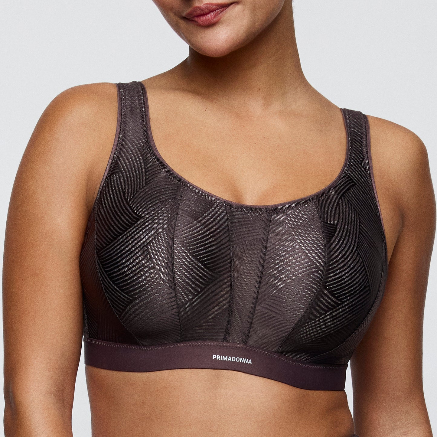 Primadonna Sport THE GAME sports bra in Smokey taupe