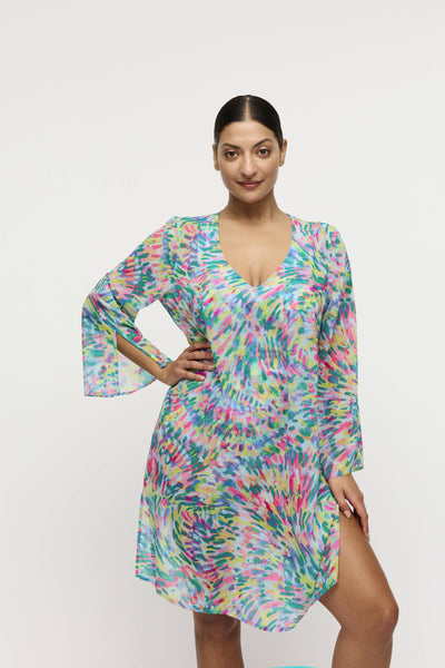 Primadonna Swim DOUALA swimwear kaftan in Impressionist Summer