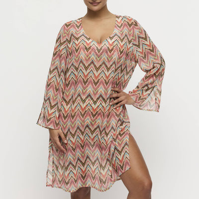 Primadonna Swim TUBOU swimwear kaftan in Ikat Summer
