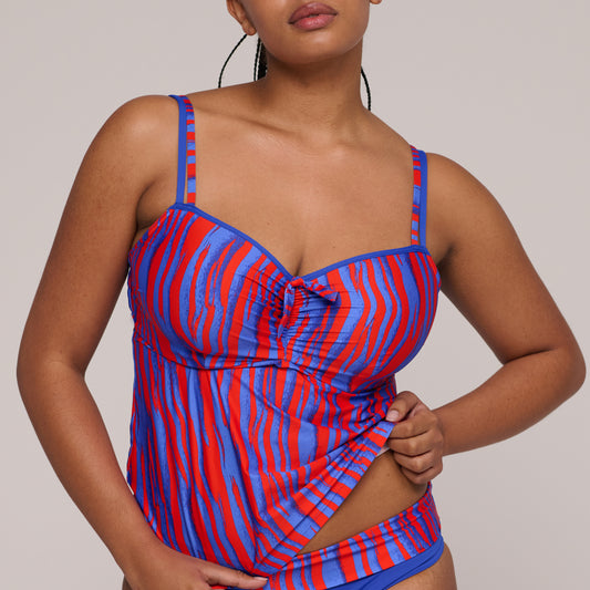 Primadonna Swim SKUDAI Wild stripes padded full cup tankini