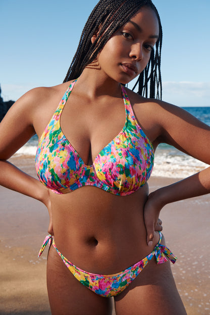 Primadonna Swim UBUD sun glow half padded plunge bikini top