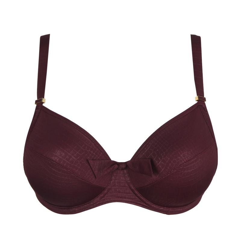 PrimaDonna Swim DALYAN full cup bikini top in wine