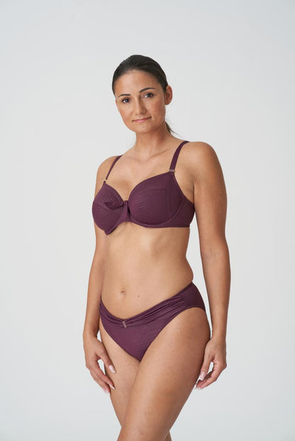 PrimaDonna Swim DALYAN full cup bikini top in wine
