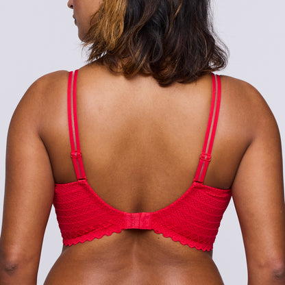 Primadonna Twist EAST END true red padded balcony bra