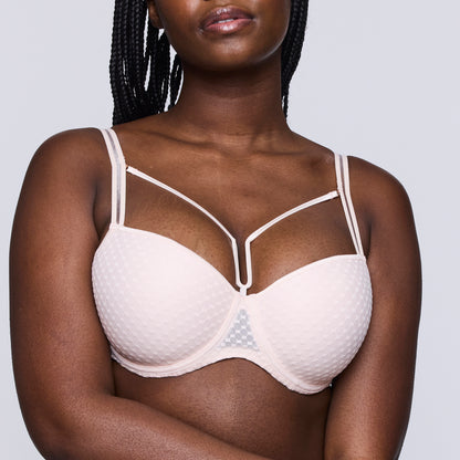 Primadonna Twist GLASS BEACH crystal pink padded balcony bra
