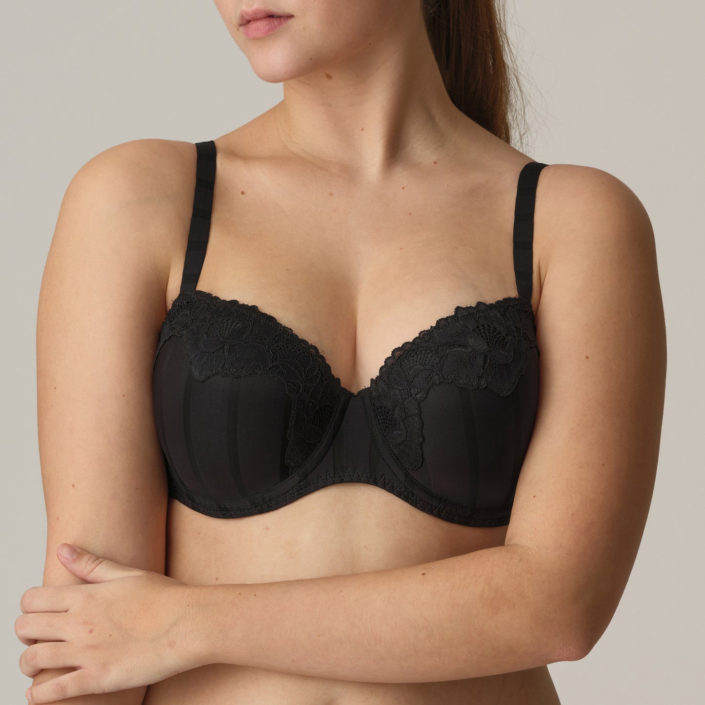 PrimaDonna Twist MALDIVES padded balcony bra in black