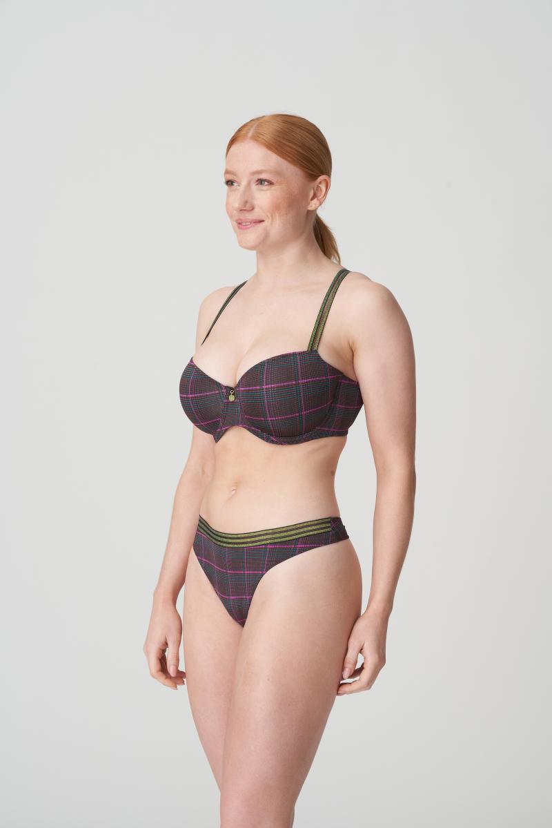 PrimaDonna Twist PRINCES BAY padded balcony bra in Italian Check