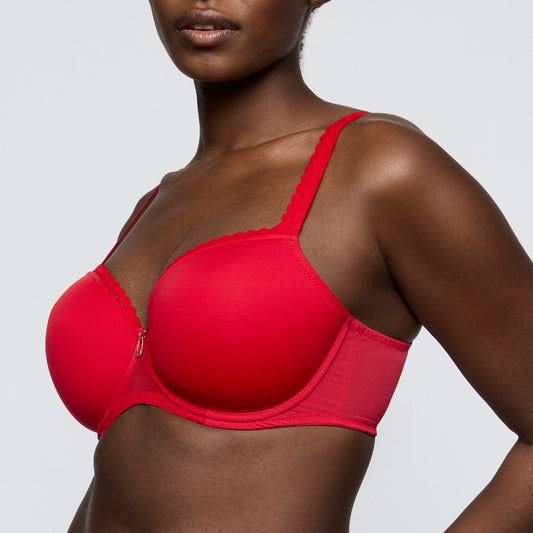 Primadonna Twist WOWGIRL padded balcony bra in true red