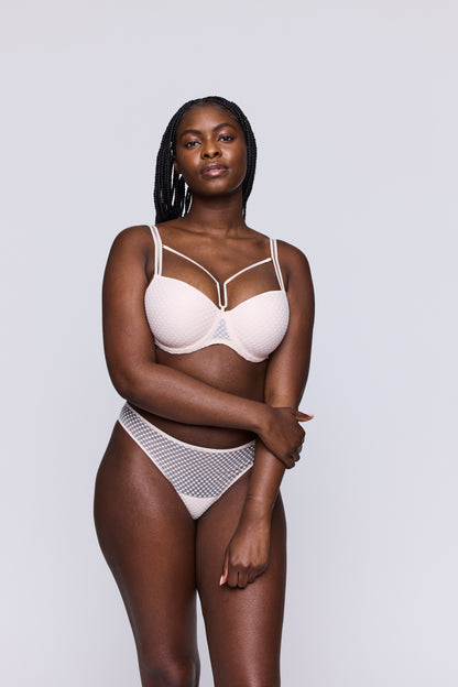 Primadonna Twist GLASS BEACH crystal pink thong