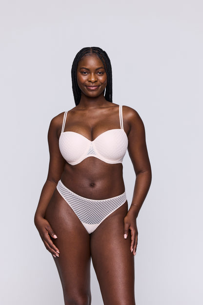 Primadonna Twist GLASS BEACH crystal pink padded balcony bra