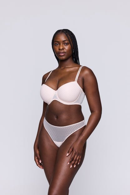 Primadonna Twist GLASS BEACH crystal pink padded balcony bra