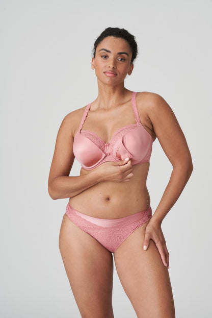 PrimaDonna Twist I DO padded heart shape nursing bra in sunset melba