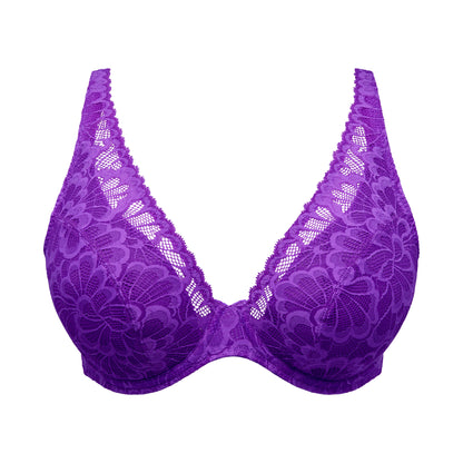 Primadonna Twist MOCUTO half padded plunge bra in Italian Acai