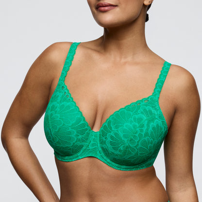 Primadonna Twist MOCUTO padded heartshape bra in Vivid Green