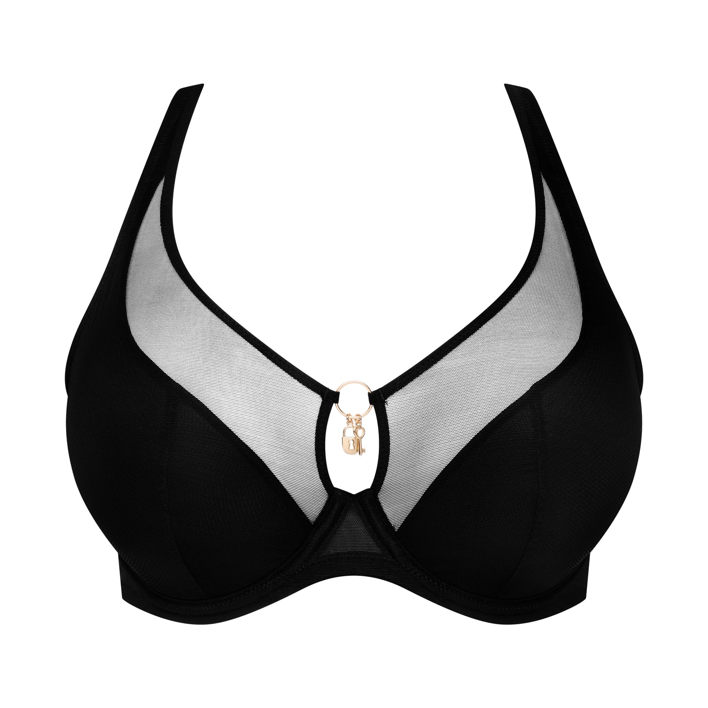 Primadonna Twist SHEARY half padded plunge bra in black