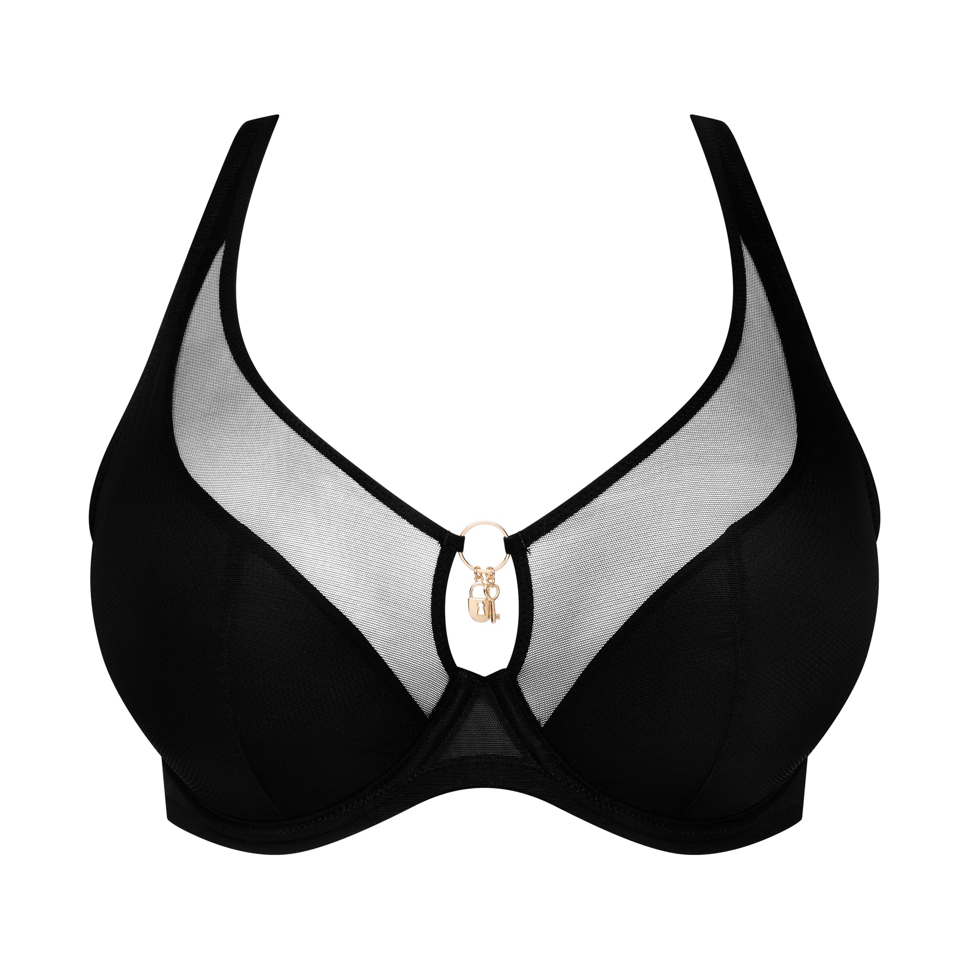 Primadonna Twist SHEARY half padded plunge bra in black