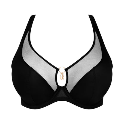 Primadonna Twist SHEARY half padded plunge bra in black