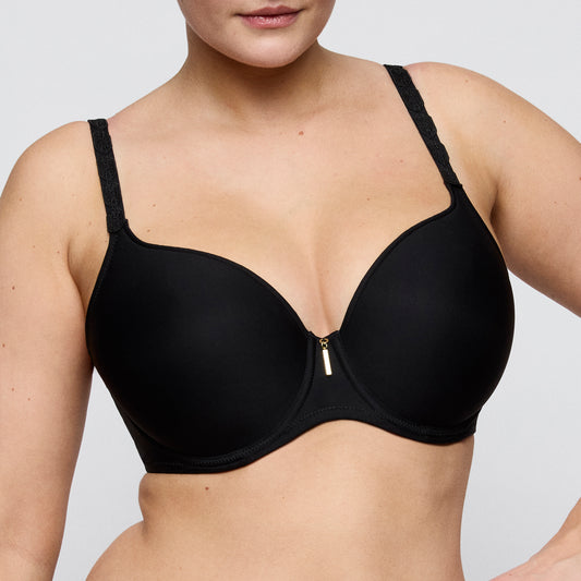 Primadonna Twist TWIXIE padded heartshape bra in black