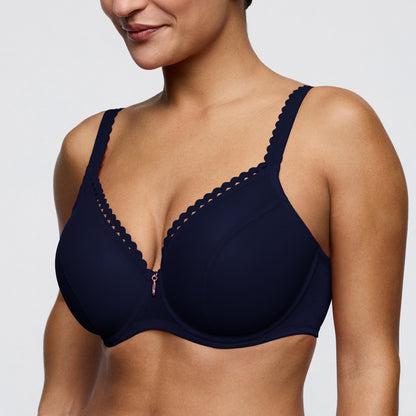 Primadonna Twist WOWGIRL padded heartshape bra in evening blue