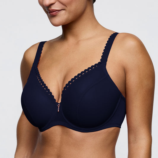 Primadonna Twist WOWGIRL padded heartshape bra in evening blue