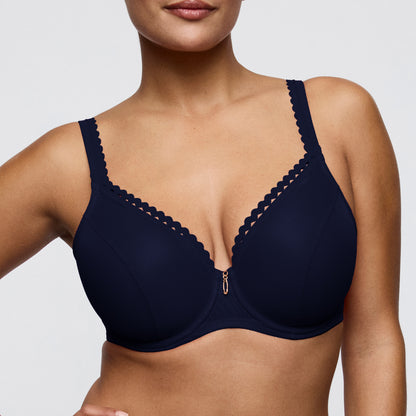 Primadonna Twist WOWGIRL padded heartshape bra in evening blue