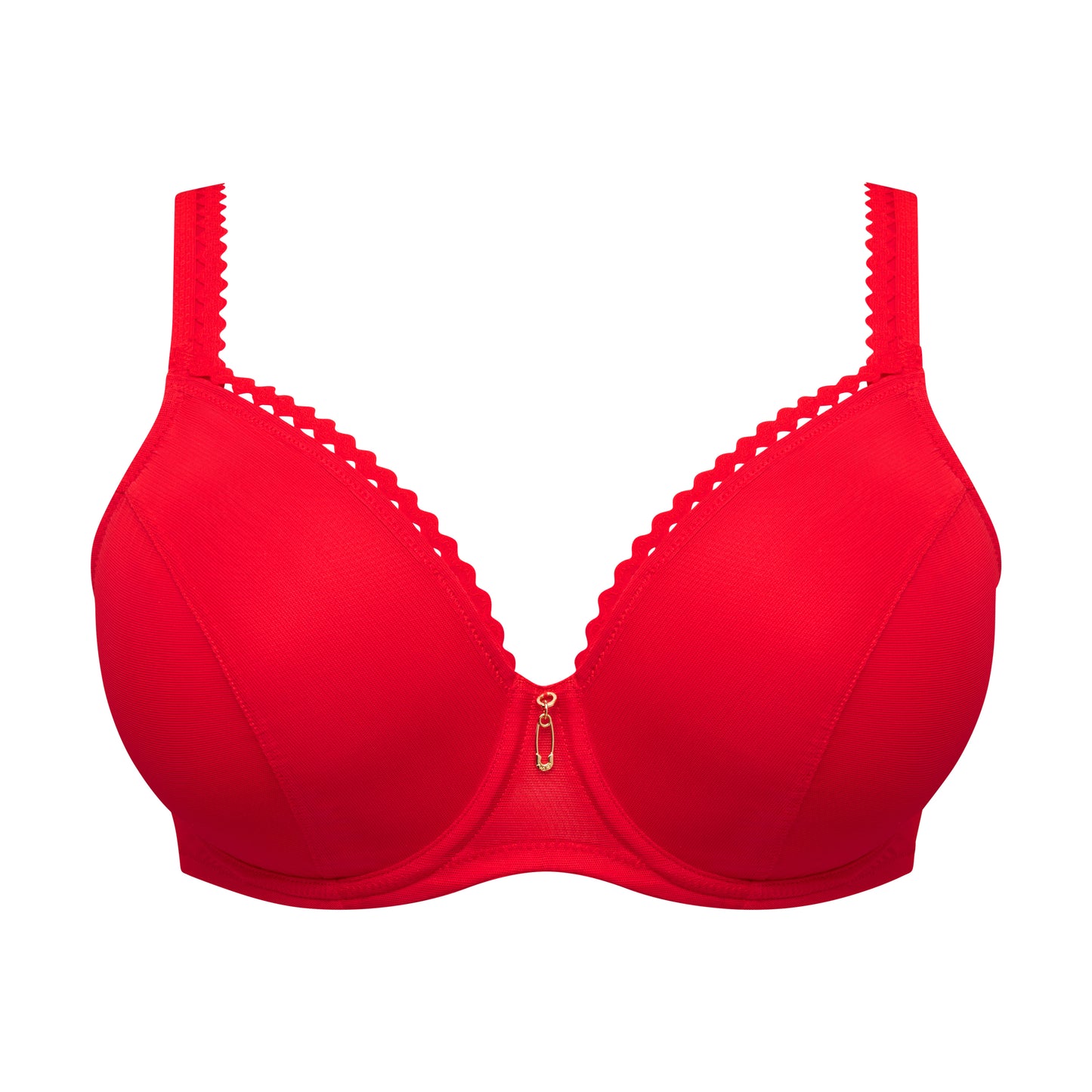 Primadonna Twist WOWGIRL padded heartshape bra in true red