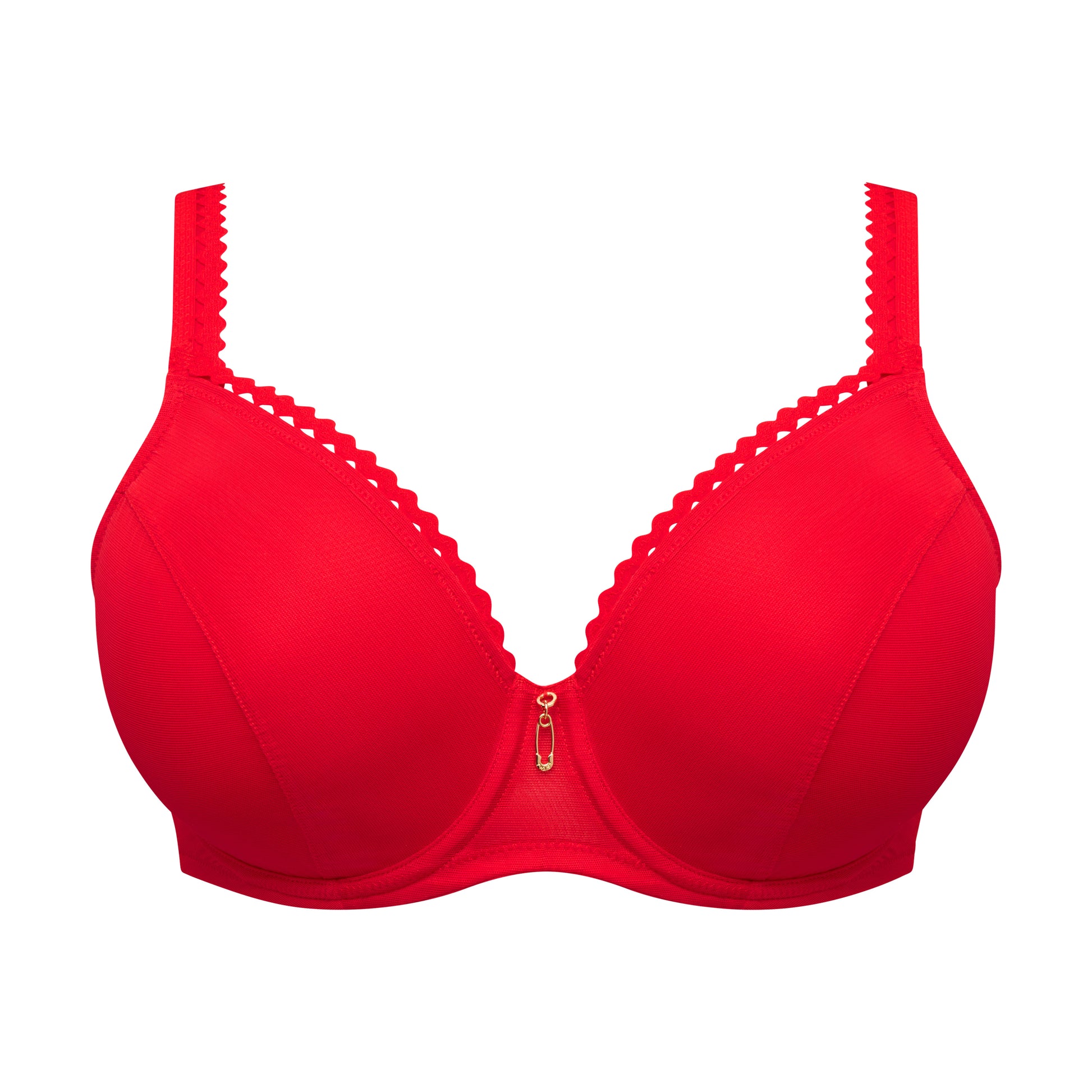 Primadonna Twist WOWGIRL padded heartshape bra in true red