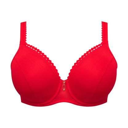 Primadonna Twist WOWGIRL padded heartshape bra in true red