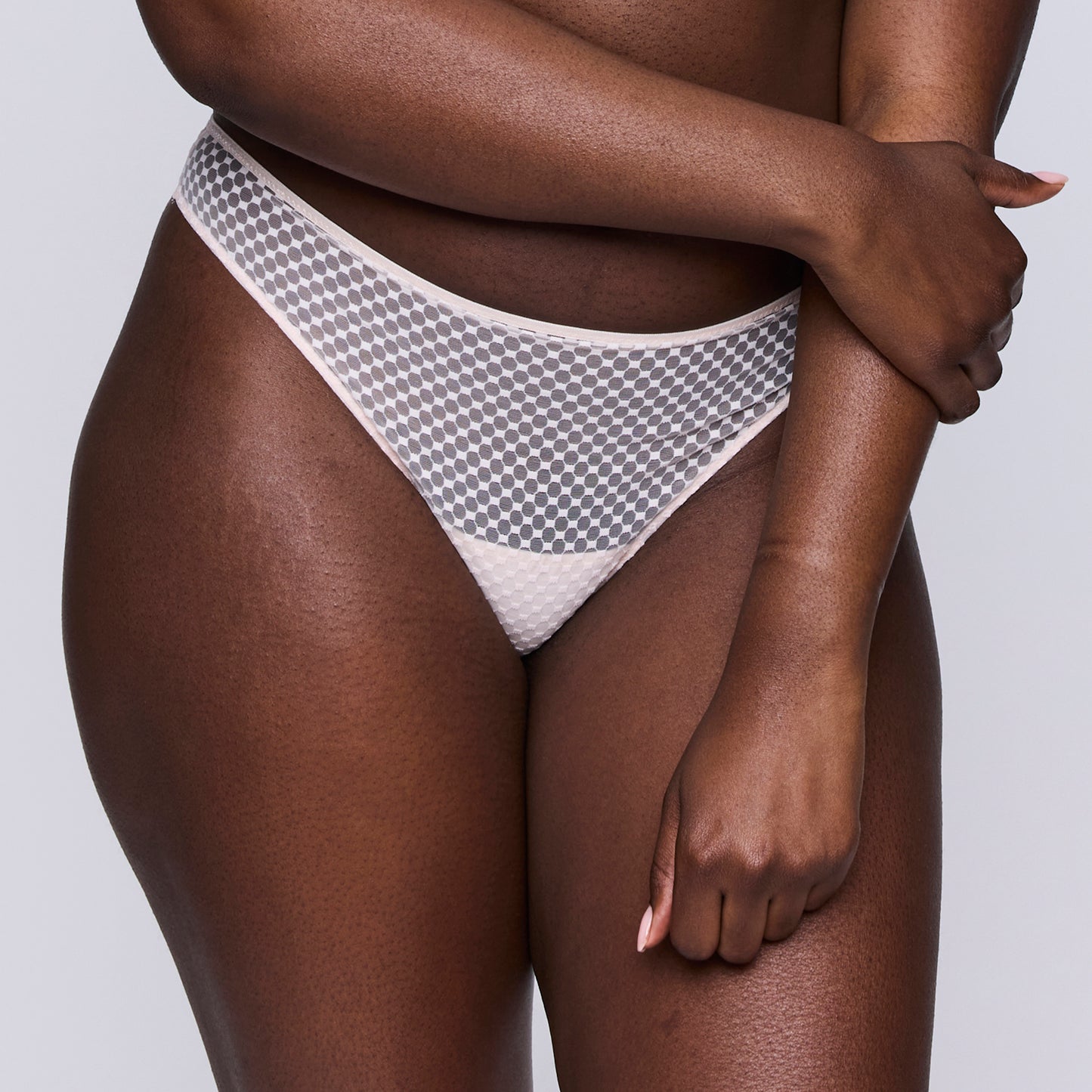 Primadonna Twist GLASS BEACH crystal pink thong