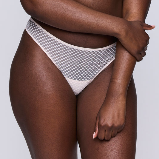 Primadonna Twist GLASS BEACH crystal pink thong