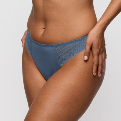 Primadonna Twist TWIST SIDE thong in indigofera