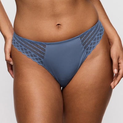 Primadonna Twist TWIST SIDE thong in indigofera