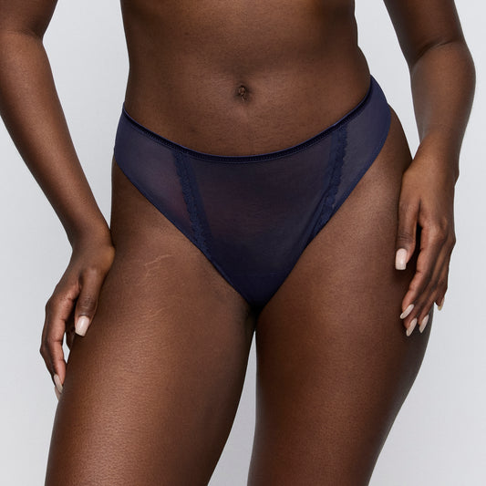 Primadonna Twist WOWGIRL thong in evening blue