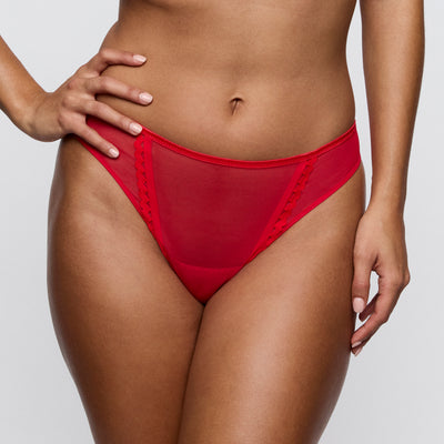 Primadonna Twist WOWGIRL thong in true red