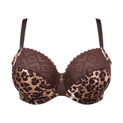 Primadonna Twist GIGANNI full cup bra in Leopard bloom