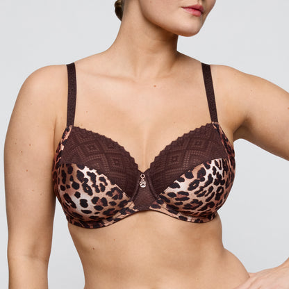 Primadonna Twist GIGANNI full cup bra in Leopard bloom