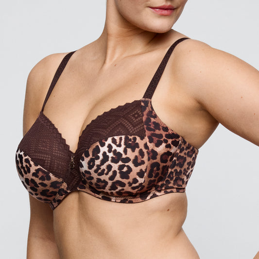 Primadonna Twist GIGANNI full cup bra in Leopard bloom