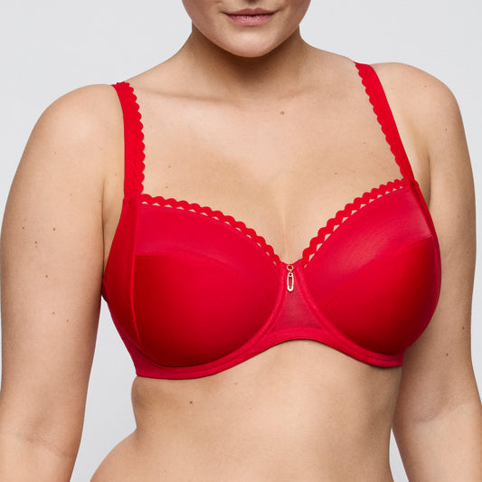 Primadonna Twist WOWGIRL full cup bra in true red