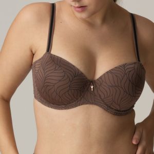 PrimaDonna Twist AJUSCO padded balcony bra in Caribe Taupe