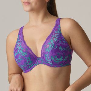 PrimaDonna Twist VERAO half padded plunge bra in Italian Acai